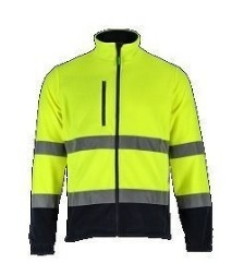 Stalco  Férfi láthatósági polár pulóver sárga 2XL BASIC NEON LINE S-51708