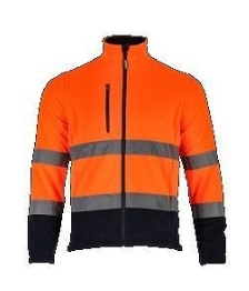 Stalco  Férfi láthatósági polár pulóver narancssárga M BASIC NEON LINE S-51716