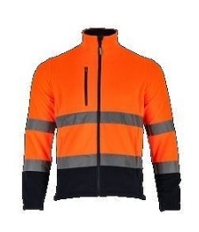Stalco  Férfi láthatósági polár pulóver narancssárga L BASIC NEON LINE S-51718